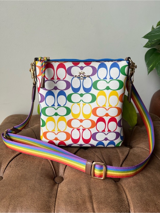 Coach Handbags - Coach Jes Slim Rainbow Crossbody Bag NWOT